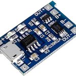 ماژول شارژ باتری مدل TP4056 با محافظ و سوکت micro USB