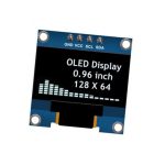 ماژول نمایشگر OLED سفید 0.96 اینچ با رابط I2C
