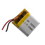 باتری لیتیوم پلیمر 3.7v ظرفیت 150mA ابعاد 502020