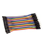 سیم جامپر نری به مادگی 10 سانت فلت 40 رشته (برد بوردی)