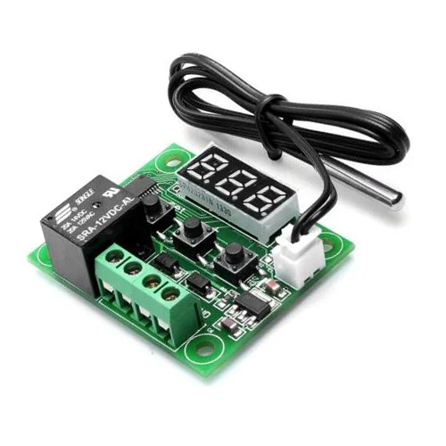 ماژول ترموستات دیجیتال XH-W1209 دارای نمایشگر و کلیدهای کنترلی