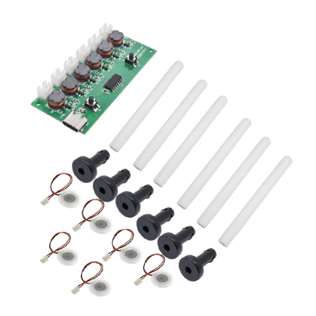 ماژول بخار سرد شش تایی به همراه پیزو و اسفنج با ورودی type-C ماژول بخار سرد شش تایی به همراه پیزو و اسفنج با ورودی type-C - Image 1