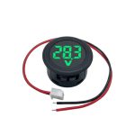 ماژول ولت متر 4 الی 100 ولت DC روپنلی گرد با نمایشگر سبز