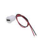 کانکتور Type-C مادگی دوسیم گرد روپنلی فشاری (سفید)