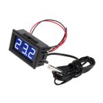 ماژول دماسنج روپنلی 12 ولت باسنسور ضد آب NTC و نمایشگر ابی