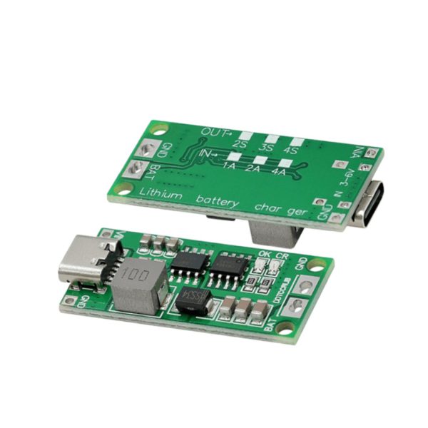 ماژول شارژر باتری لیتیومی 2 سل 2 آمپر با ورودی Type-C