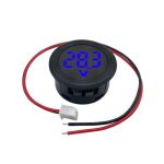 ماژول ولت متر 4 الی 100 ولت DC روپنلی گرد با نمایشگر آبی