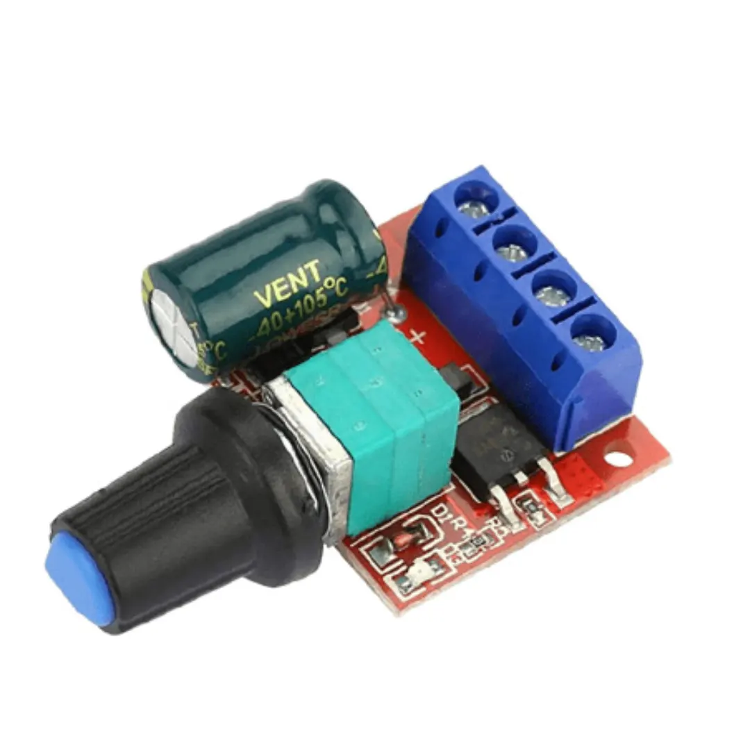 ماژول کنترلر دور موتور(PWM) با جریان 5 آمپر مدل HX-T05 ماژول کنترلر دور موتور(PWM) با جریان 5 آمپر مدل HX-T05 - Image 1