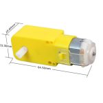 موتور گیربکس پلاستیکی تک شفت 30RPM