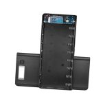 کیس پاوربانک 8 باتری با دو خروجی USB دارای نمایشگر (مشکی)