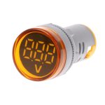 ماژول ولتمتر چراغ سیگنالی گرد 500-20 ولت AC با نمایشگر زرد