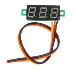 ماژول ولتمتر 0 الی 100 ولت 0.28 اینچ 3 سیمه