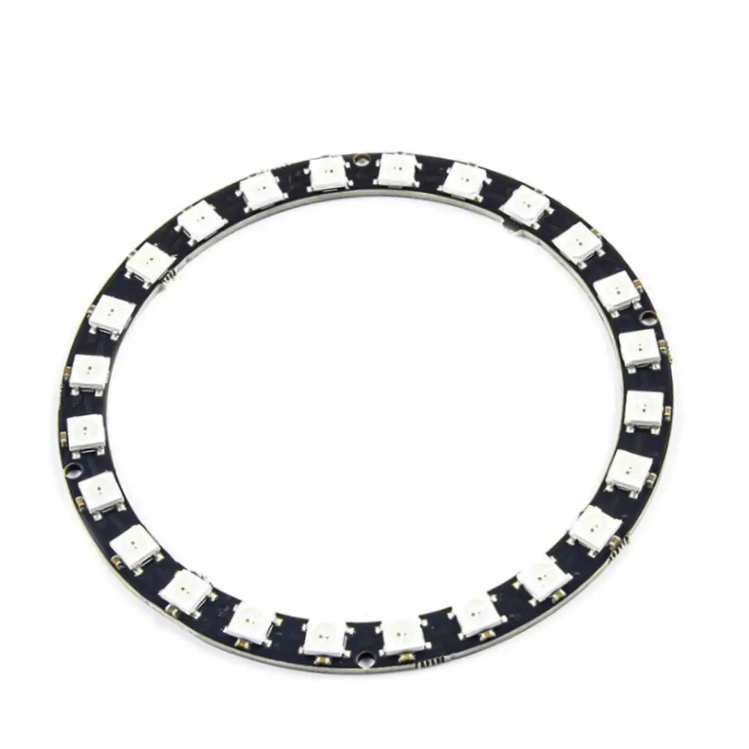 ماژول RGB 5050 دایره ای 24 تایی برنامه پذیر WS2812 ماژول RGB حلقه ای 24 تایی WS2812 - Image 1