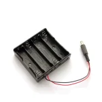 جا باتری ۴ تایی 18650 فیش دار