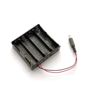 جا باتری ۴ تایی 18650 فیش دار