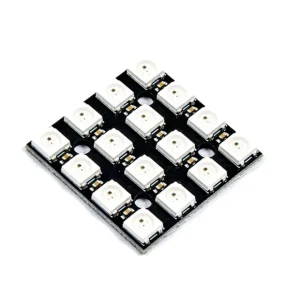 ماژول RGB 5050 مربعی ای 16 تایی برنامه پذیر WS2812b