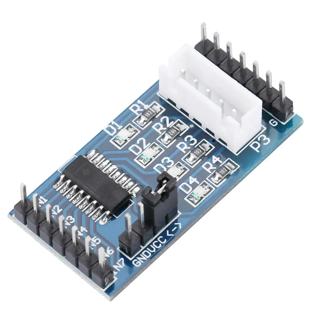 ماژول درایور استپر موتور ULN2003 با تراشه SMD آبی 5 تا 12 ولت (1) ماژول درایور استپر موتور ULN2003 با تراشه SMD آبی 5 تا 12 ولت - Image 1
