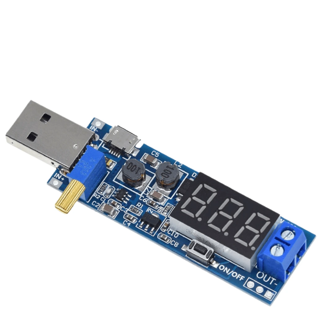 ماژول کاهنده و افزاینده ولتاژ 0.5 آمپر متغیر دارای نمایشگر ولتاژ HW-132 ماژول کاهنده و افزاینده ولتاژ 0.5 آمپر متغیر دارای نمایشگر ولتاژ HW-132 - Image 1