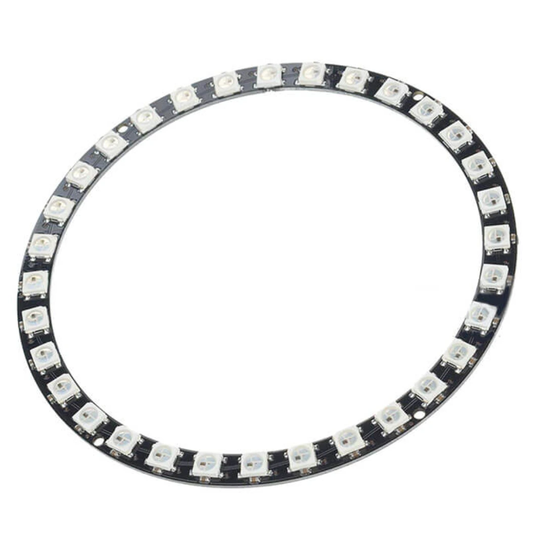 32-piece WS2812 RGB ring module ماژول RGB حلقه ای 32 تایی WS2812 - Image 1