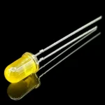 ال ای دی 5mm زرد مات پایه بلند