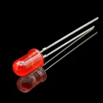 ال ای دی 5mm قرمز مات پایه بلند