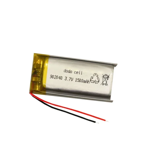 باتری لیتیوم پلیمر ۳.۷ ولت 1500 میلی آمپر 902040