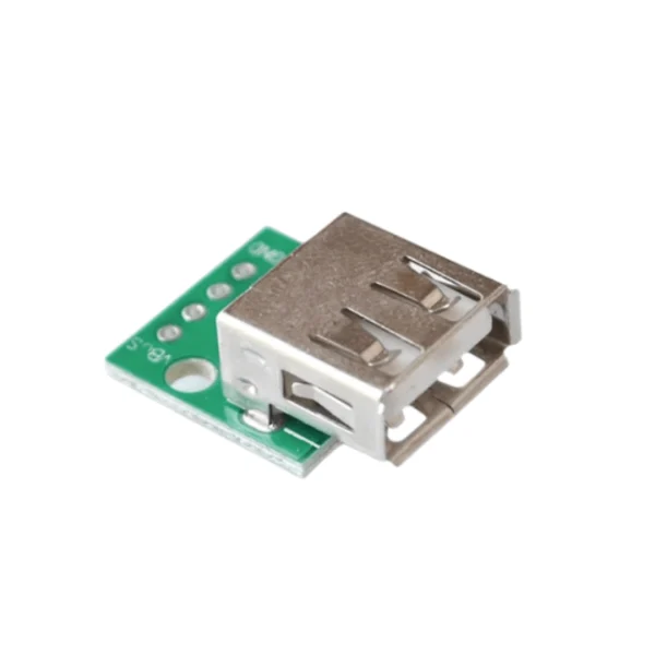 برد تبدیل کانکتور USB-A مادگی به DIP 4PIN