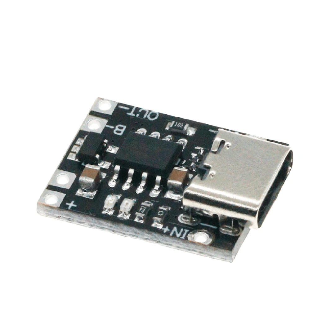 ماژول شارژر باتری لیتیومی 1 آمپر Type-C مینی مدل TP4056 ماژول شارژر باتری لیتیومی 1 آمپر Type-C مینی مدل TP4056 - Image 1