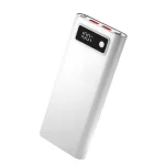 کیس پاوربانک با ظرفیت 20000mAh با درگاه Type-C ،Micro و USB فست شارژ (سفید)