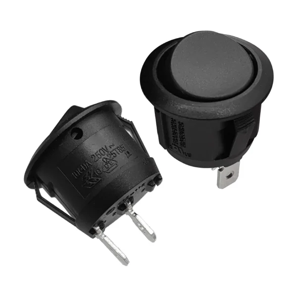 کلید راکر شستی گرد 2 پین