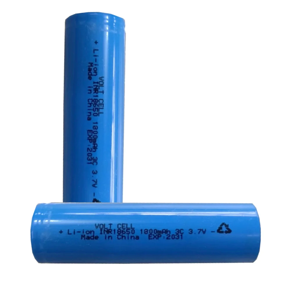 باتری لیتیوم یون ۳.۷ ولت ۳c 1800mah سایز 18650 volt cell