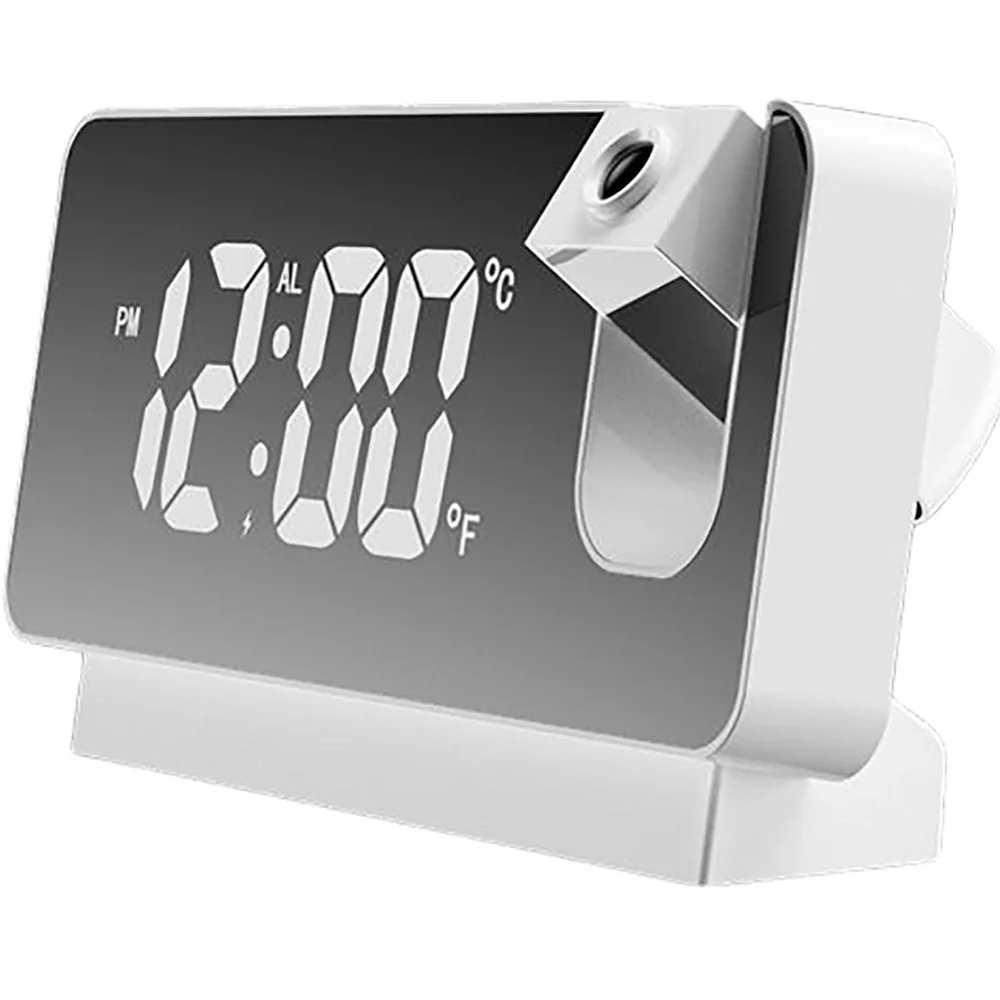 ساعت دیجیتالی سفید پرژکتوری مدل 282a
